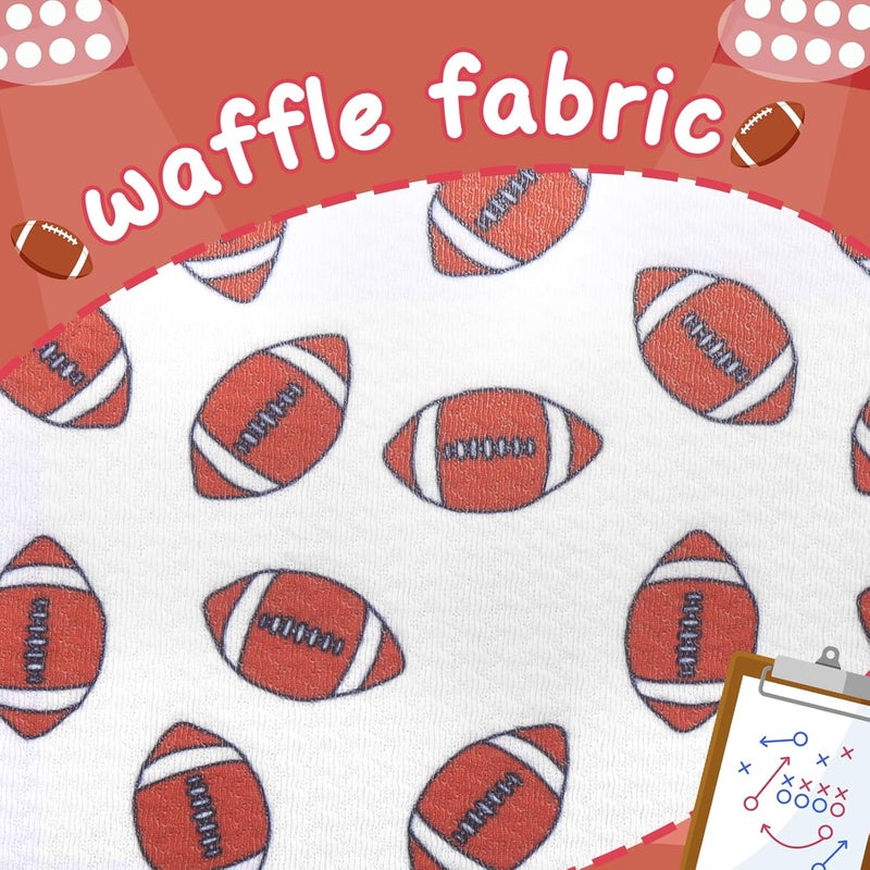 ONENINEDREAM Football Baby Bow Headbands for Girls Super Bowl Infants Hair Accessories Toddlers Outfits for Sports Parties Baby Girl Football Outfit - Image 5